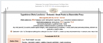 Tygodniowa Oferta Lunchowa. Tydzień KW 28 (06-10.07.26) & Smaki na Życzenie 
